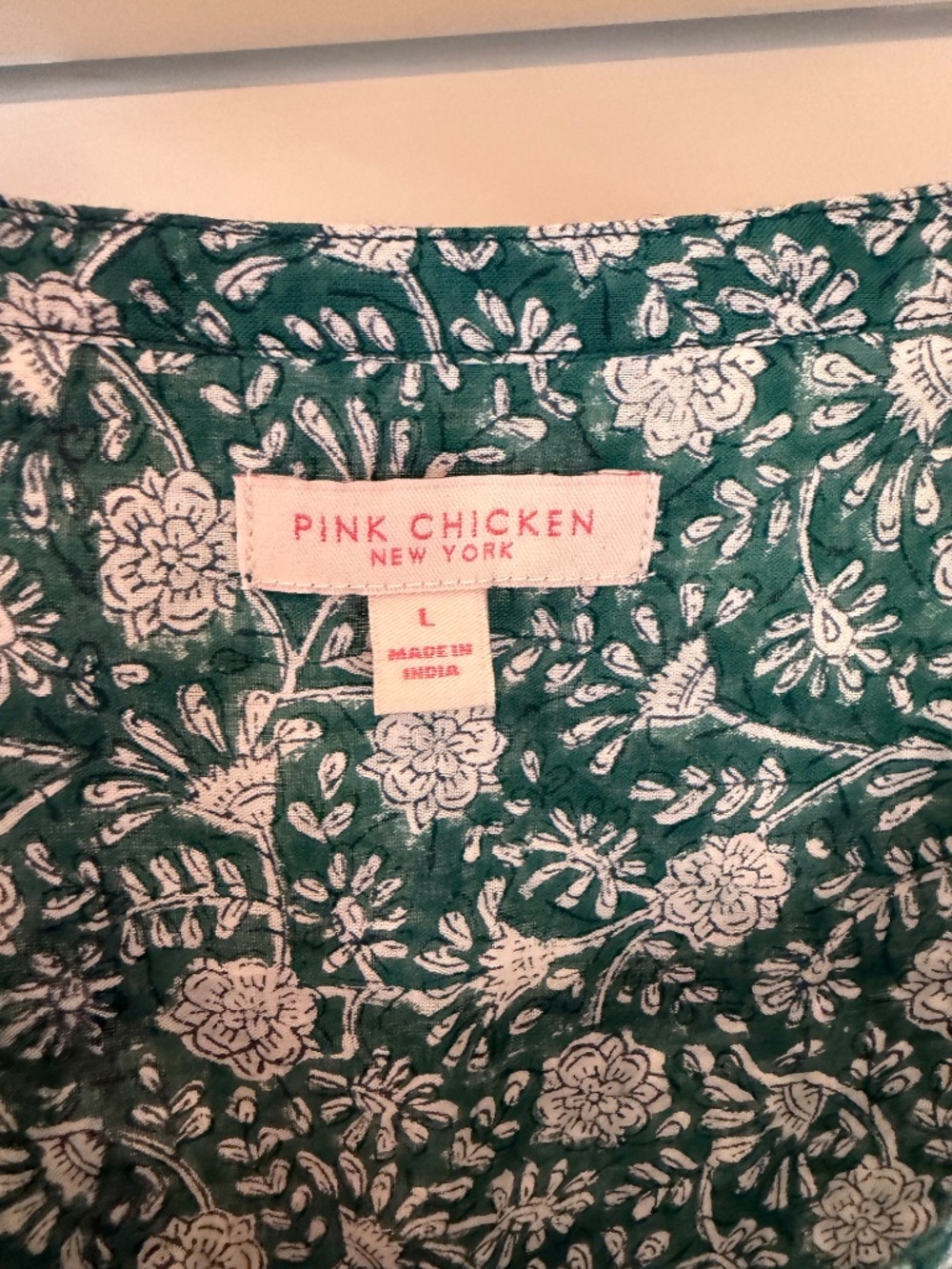 Pintuck Indira Top | Green Garden Floral - Picture 4 of 4